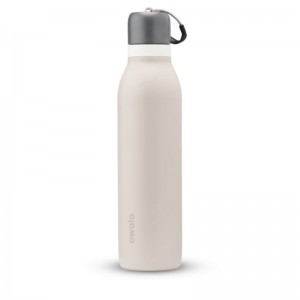 Owala 24oz FreeSip® Twist Stainless Steel Water Bottle Beige | TID6524AQ