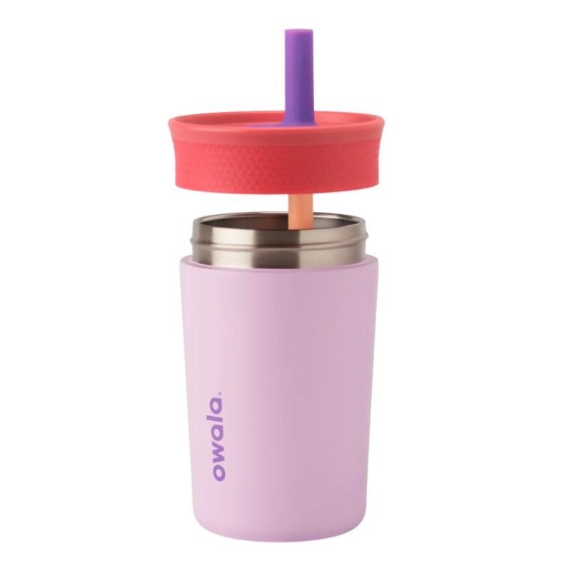 Owala 12oz Kids Tumbler Stainless Steel Water Bottle Purple | SZE8535XJ