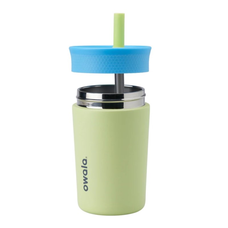 Owala 12oz Kids Tumbler Stainless Steel Water Bottle Green | AFV3848LG