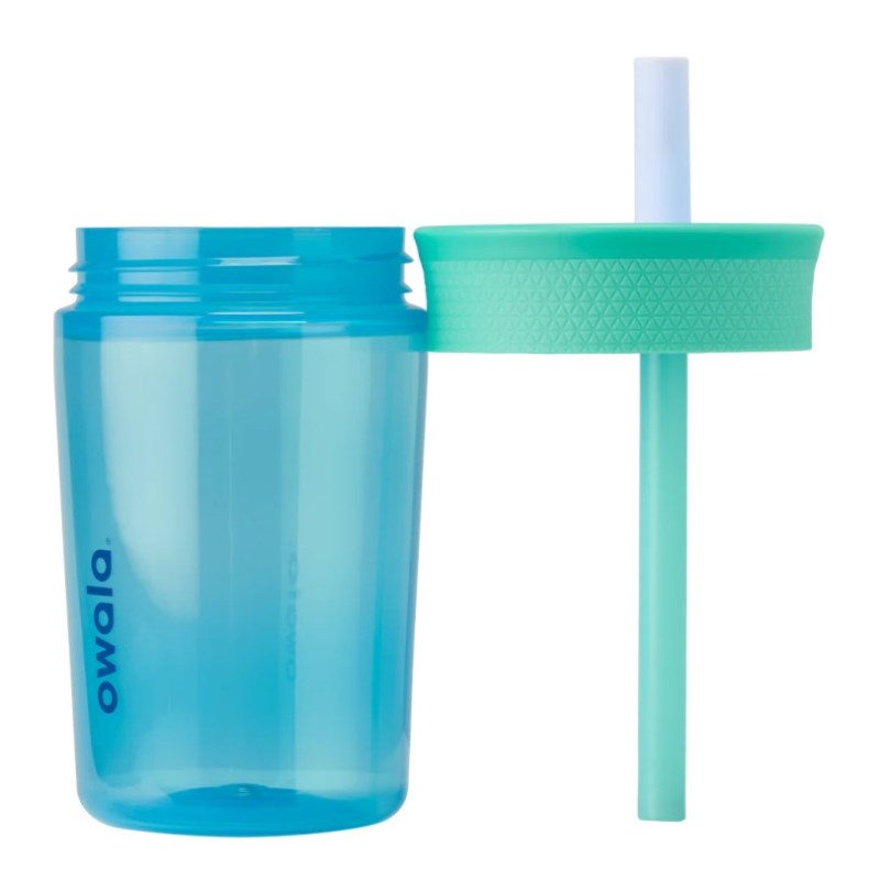 Owala 15oz Kids Tumbler Plastic Water Bottle Blue | UEF957KJ