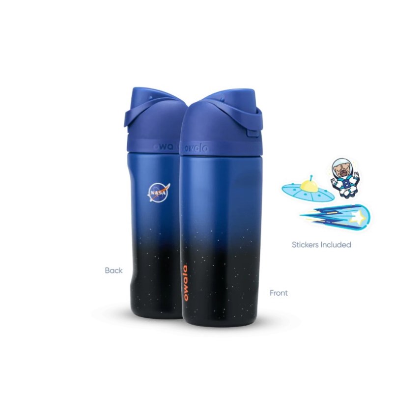 Owala 16oz Cosmic Collection Stainless Steel Water Bottle Blue Black | HZY3775ZD