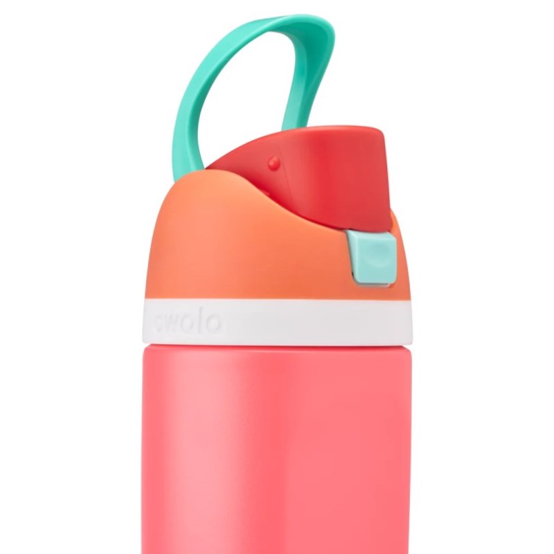 Owala 16oz Kids FreeSip® Stainless Steel Water Bottle Pink | OUC743BQ