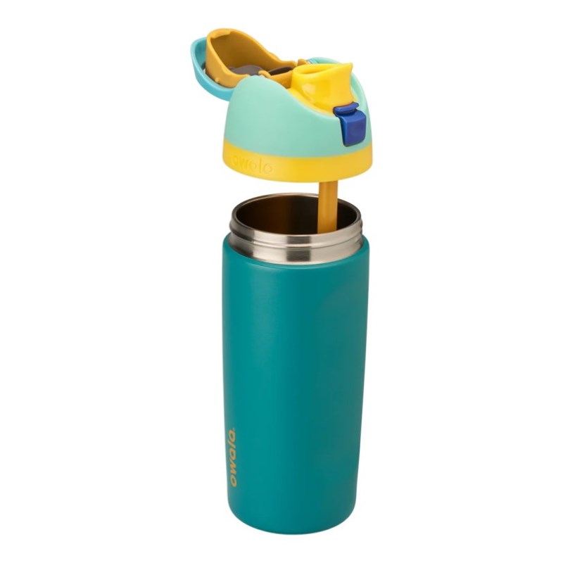 Owala 16oz Kids FreeSip® Stainless Steel Water Bottle Green | RPY4697QR