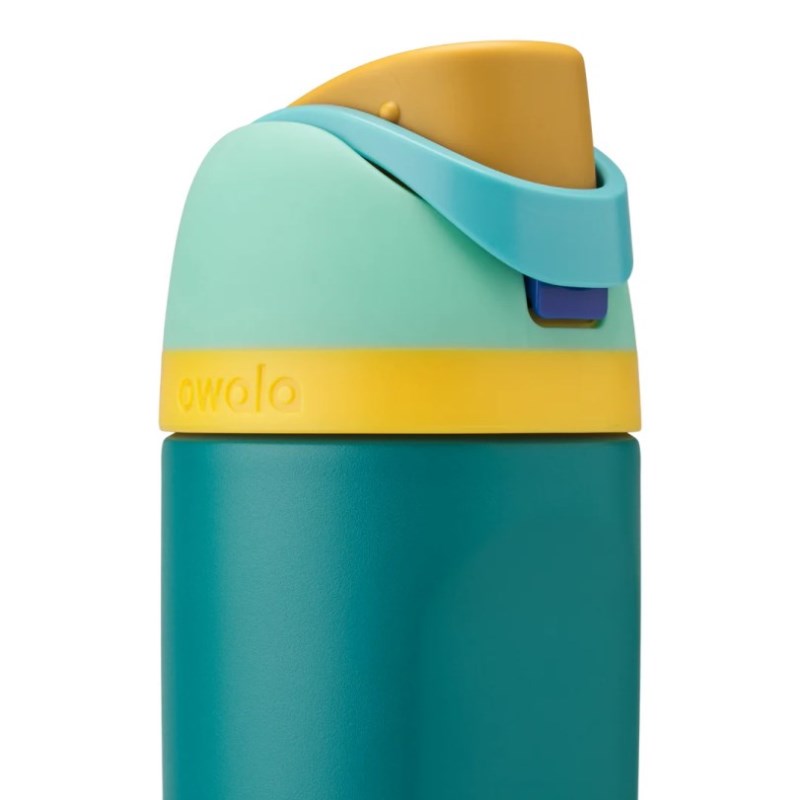 Owala 16oz Kids FreeSip® Stainless Steel Water Bottle Green | RPY4697QR