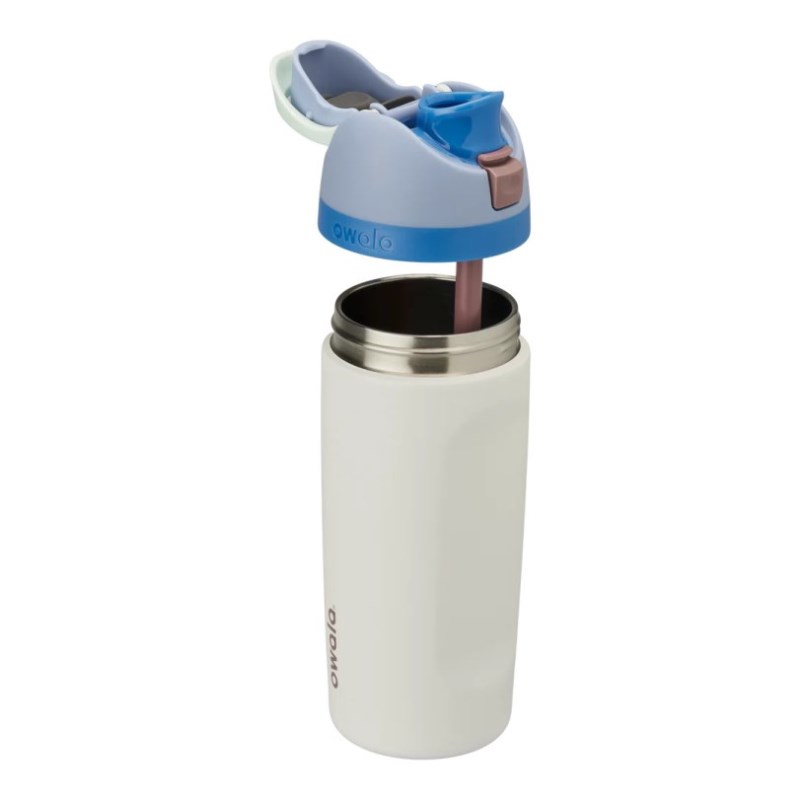 Owala 16oz Kids FreeSip® Stainless Steel Water Bottle White | CQT408HZ