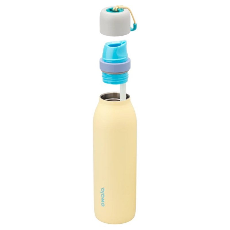 Owala 18oz FreeSip® Twist Stainless Steel Water Bottle Yellow | NLA364PD