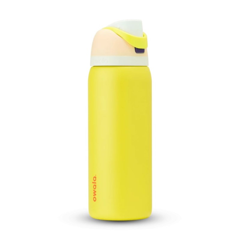 Owala 32oz FreeSip® Stainless Steel Water Bottle Yellow | PZJ8766YM