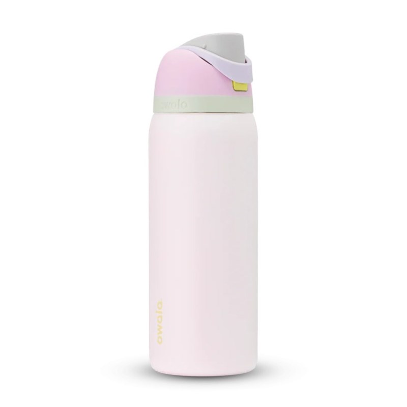 Owala 32oz FreeSip® Stainless Steel Water Bottle Pink | PGU7696LB