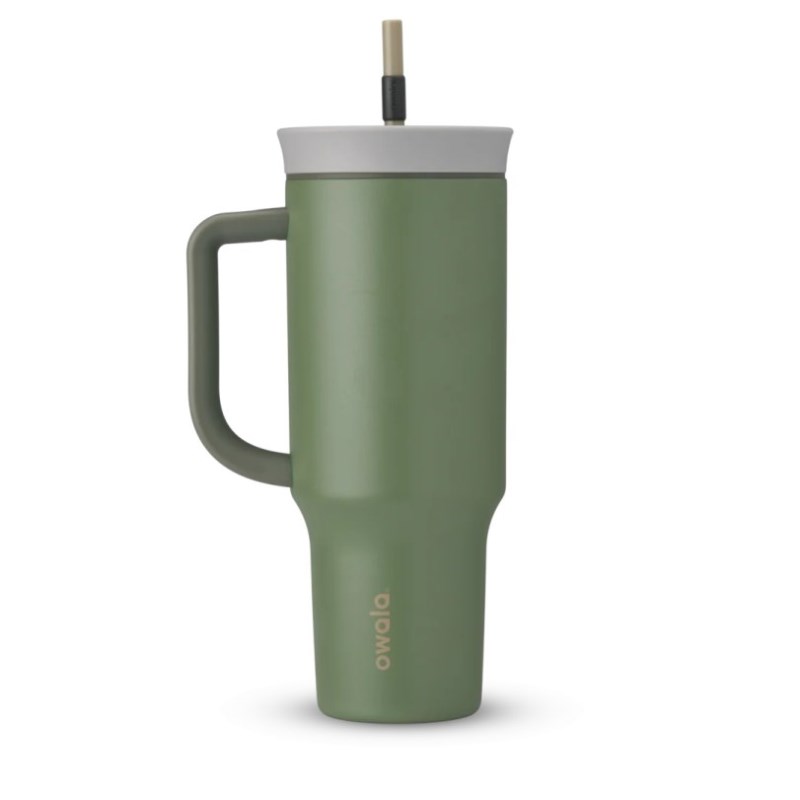 Owala 40oz Tumbler Stainless Steel Water Bottle Green | JEF5833QL